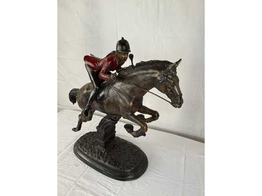 Jocheu de bronz pe cal