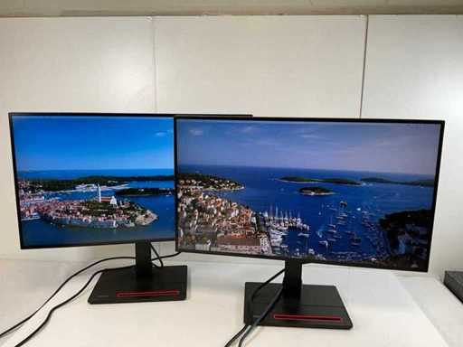 Lenovo (P27h-20) 27", 2560x1440 (QHD) IPS Monitors (2x)