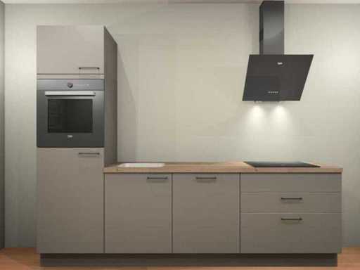 Nobilia  Laser Taupe grijs  Keukenopstelling