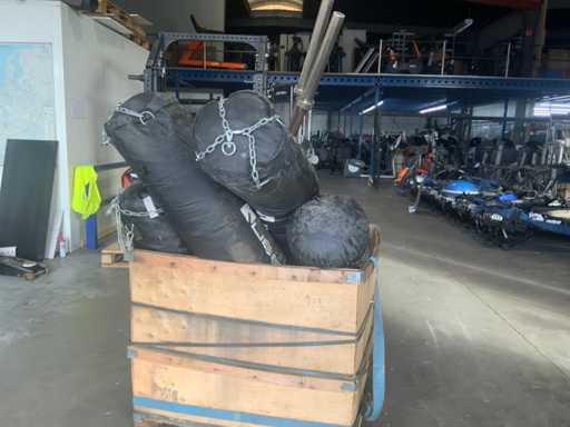 Sacs de boxe divers en cuir 5x Power Station