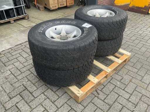 Urma traseului. Anvelope Radial APR Nissan patrol 33x12,5 sau 15lt Anvelopă auto (4x)
