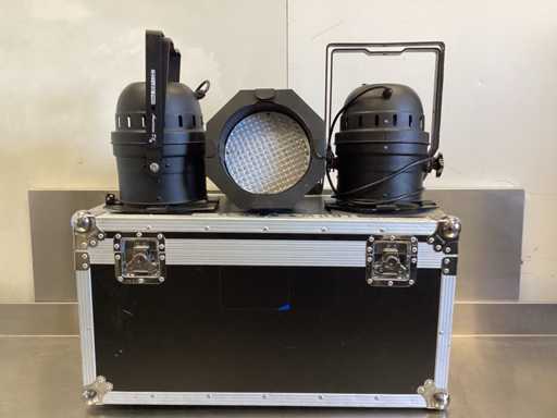 American DJ 64B LED Pro Can DMX Par - dans la mallette de vol