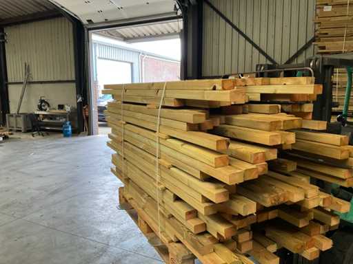 Partie Kiefernbalken 80–180x6,5x4,5 cm