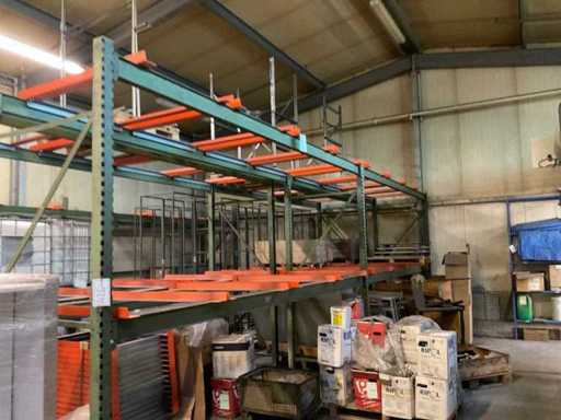 Heavy-duty shelf, with contents