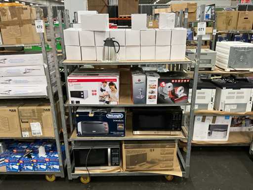 Partij huishoudelijke apparaten retourgoederen