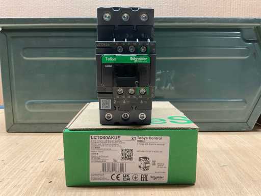 Schneider Electric LC1D40AKUE Contactor de CA de 18,5 kW (3x)