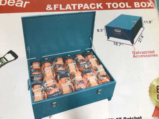 Facile à vivre - 3+5 tonnes - Bac de rangement avec sangles à cliquet (24x) - 2025