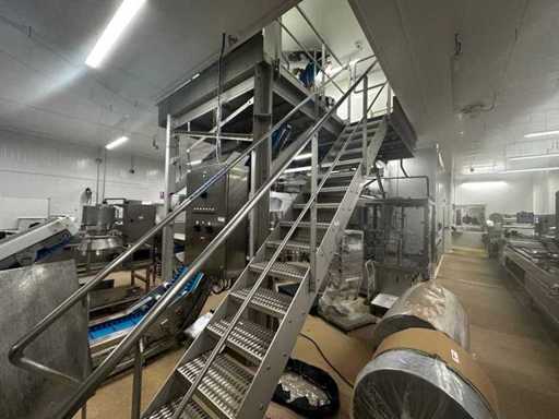 Piattaforma di lavoro in acciaio inossidabile