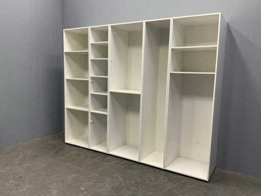 Kvik - Open storage cabinet five-piece 261x56x210