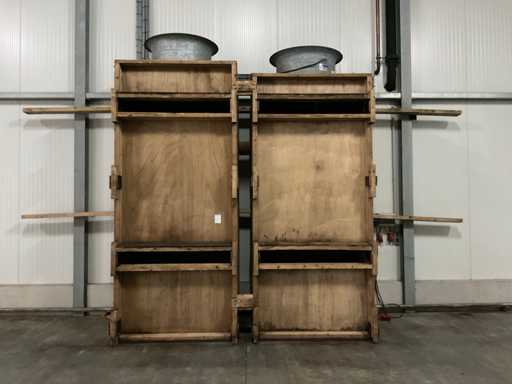 Muro di essiccazione Necap, 1 largo, 2 alti (2x)