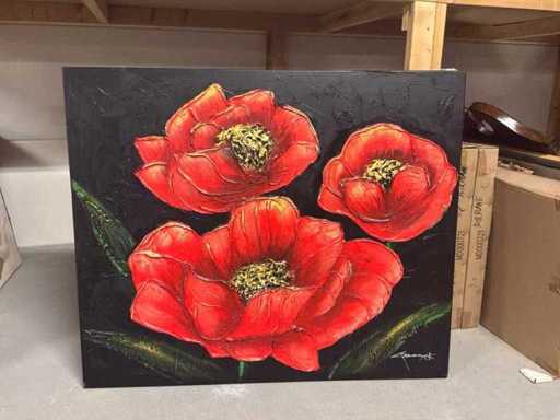 Wall decoration on canvas