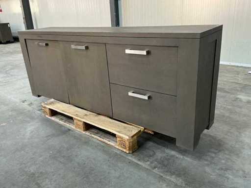 Dębowa szafka kredencyjna 78x205x44cm