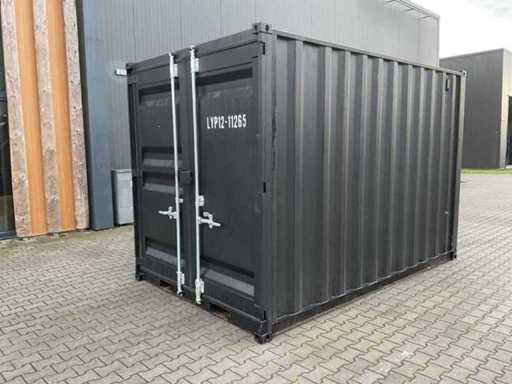 2025 Rhino-Cross-Containers 12ft - Black Shipping Container