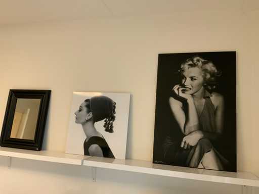 Marilyn Monroe, audrey hepburn Prent in lijst (5x)