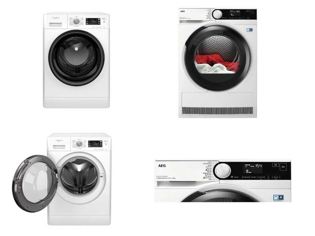 Return goods Whirlpool washing machine and AEG dryer