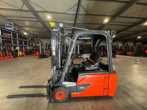 2020 Serwis+UVV 10/2026 Linde E16 Duplex Free Lift 3rd + 4th Valve Electric Forklift 12 549 godzin