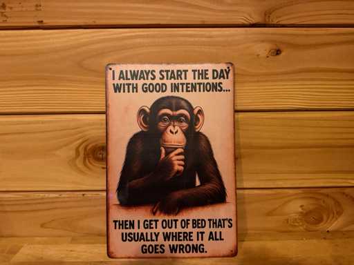 Metalen reclamebord 30x20cm