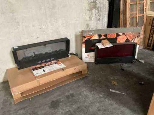Charge von Livin Flammenhänge-Kaminen – 2 Stück