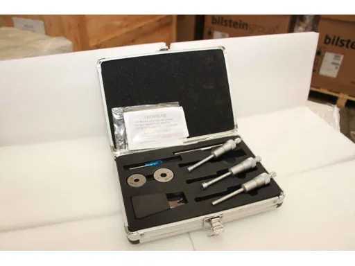 FREUTEK SDM0064 Ensemble de 3 micromètres intérieurs à 3 points 6-12 x 0,001 mm