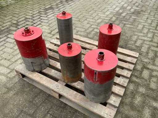 Eurostar/Iddi SB, Thick-walled Concrete drill thick-walled 170, 221, 225, 260, 280 mm diameter (6x)