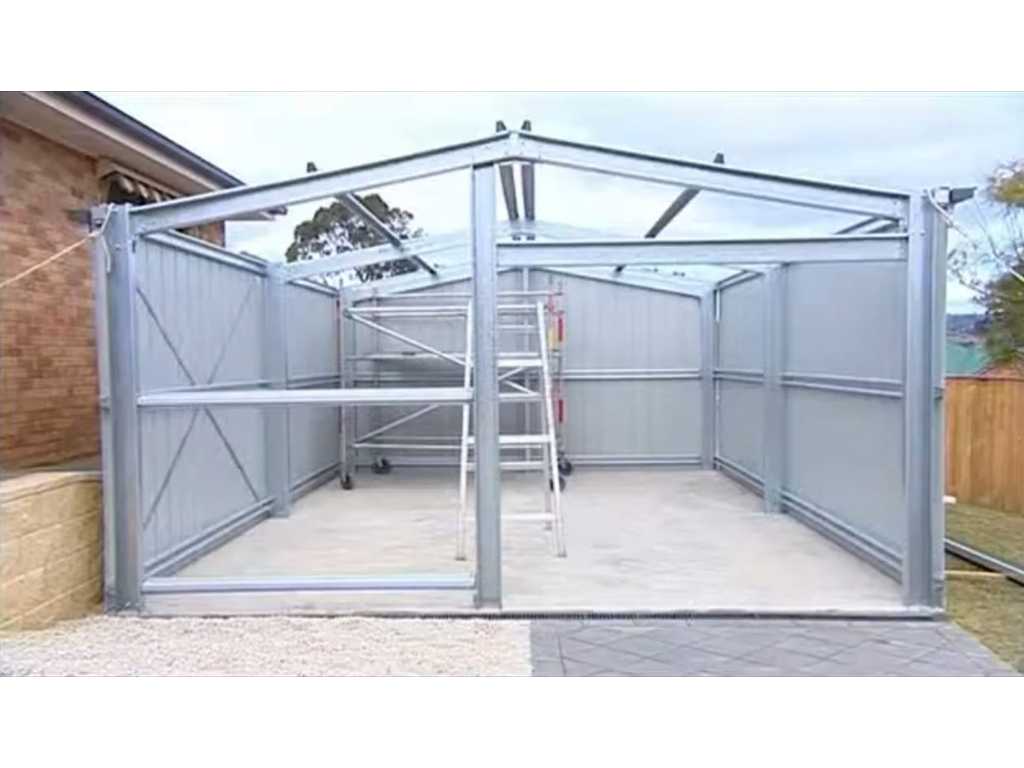  garage - Steel constructions-car garage 6x9 