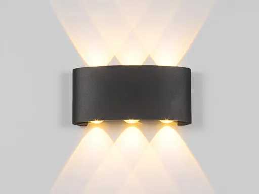 6W LED Wandlamp zes licht waterdicht (4x)