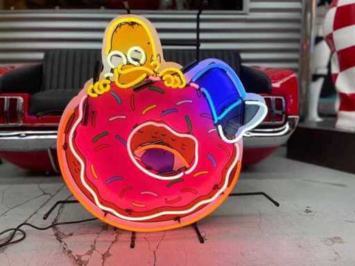 DONUT Homer Neon Sign 70CM - Various Light Equipment