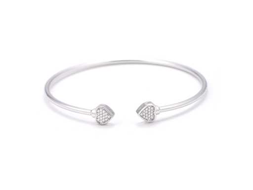 Bracelet en forme de cœur à chaque extrémité