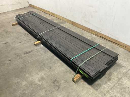 Douglas Zweeds rabat zwart - 360x19x2 cm (80x)