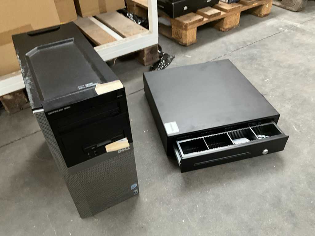 PC fabr. DELL OPTIPLEX 960 with cash drawer