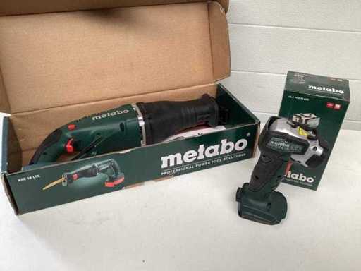 Metabo - reciprocating saw and work light -
