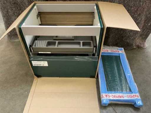 Armoire unique Delpha 60 cm pour lavabo