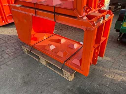 Punctul final al matriței din beton cu blocuri Lego