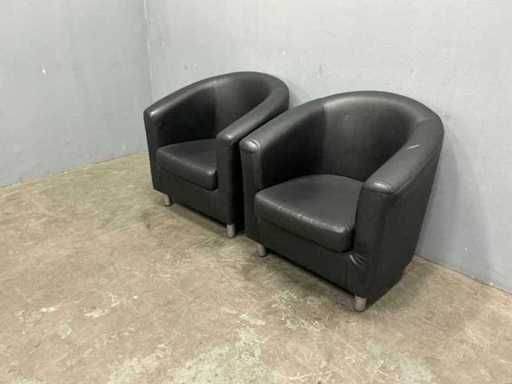 Fotel kubełkowy (2x) - 66x79x82 cm