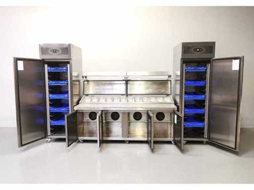 Foster - FPS4GR/EPRO26BS - Masă frigorifică cu frigider și congelator