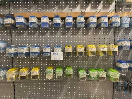 1 x partij blisters bevestigingsmaterialen