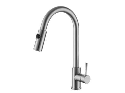 Mawialux kitchen faucet with removable spray head - Stainless steel