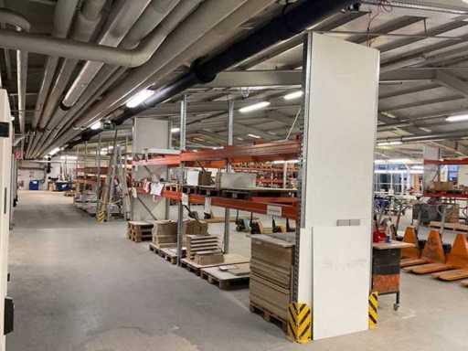 Heavy-duty shelf, with contents