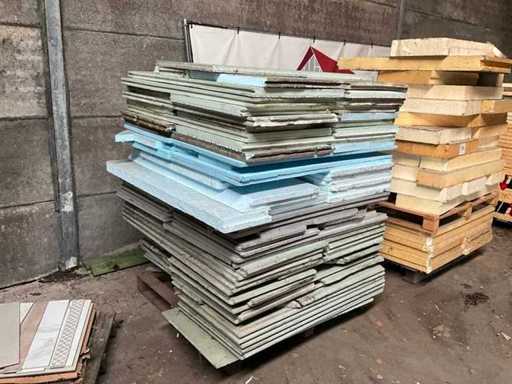 Partij diverse isolatie panelen XPS in diverse diktes en afmetingen