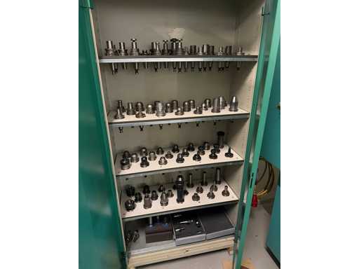   Workshop cabinet with contents on SK 40 tool holders