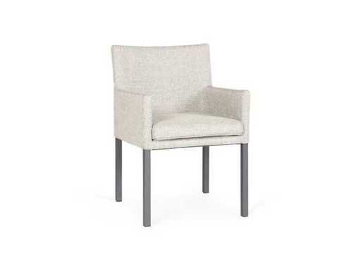 SUNS - Antas dining MRG Gris doux - Chaise de jardin (4x)