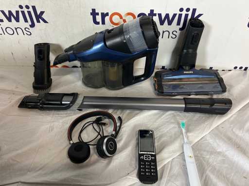 Aspirator Philips | Periuță de dinți Philips | Telefon Gigaset | Căști Jabra