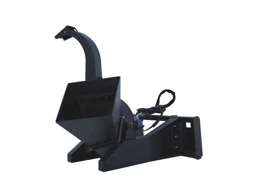 Déchiqueteur à bois hydraulique Rhino-cross 2025 pour chargeur à chargeur compacteur