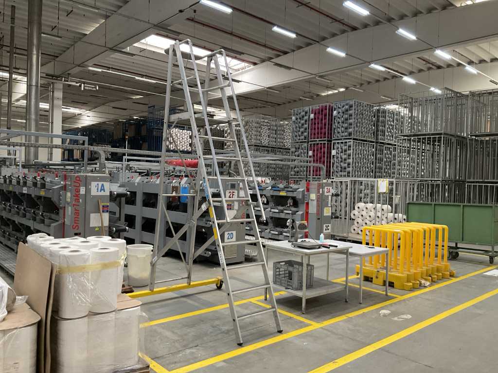 Zarges Semi-mobile aluminium storage ladder