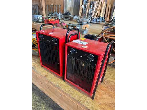   2 electric fan heaters