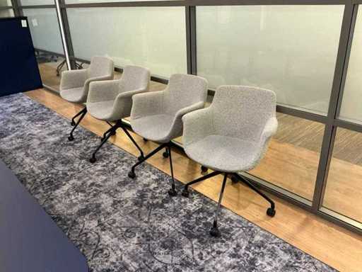 Markant Swivel Wheels York Vergaderstoel (4x)