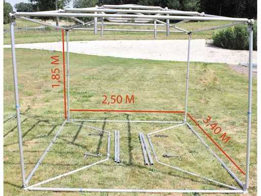 Poteaux de tente, cuisine de campagne AT, environ 1,80x1,80 m (KG)