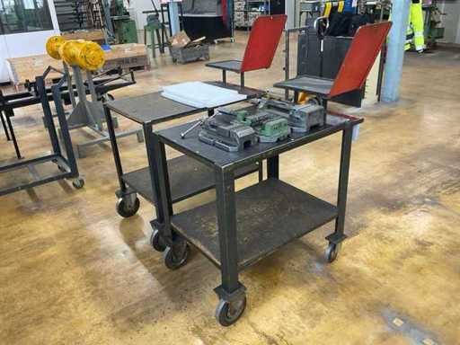 Platform trolley (2x), with contents