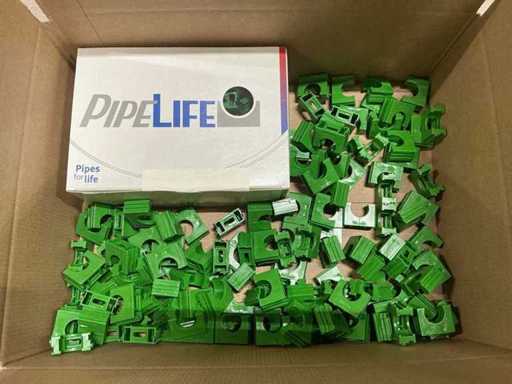 Uchwyty zaciskowe Pipe Life 19mm Green