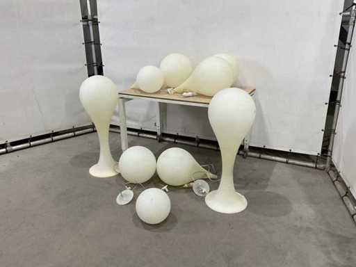 Lampade di plastica (9x)